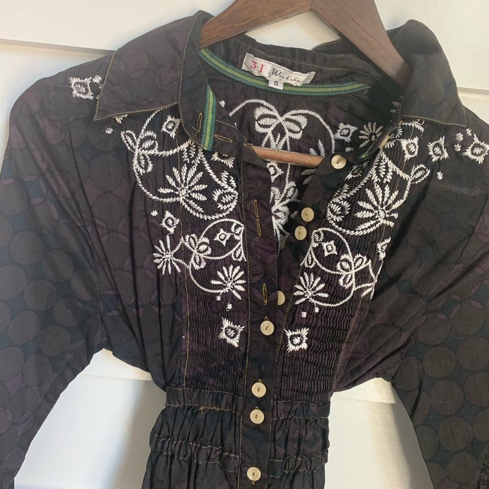(NWOT) Johnny Was Embroidered Dress - Picture 2 of 3